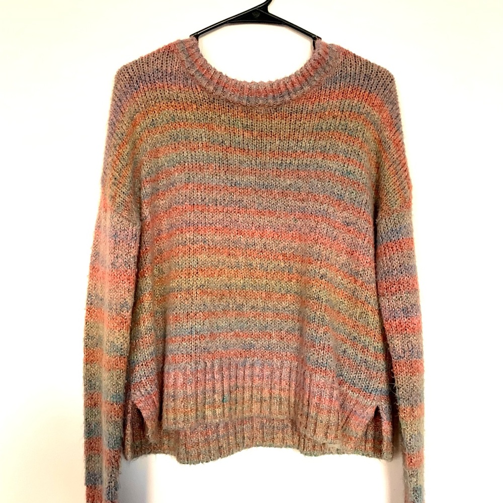 Striped Pastel Rainbow Sweater